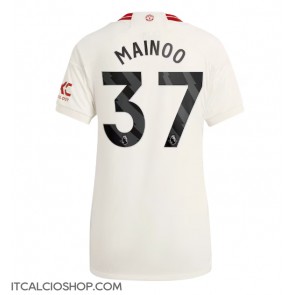 Manchester United Kobbie Mainoo #37 Terza Maglia Femmina 2023-24 Manica Corta